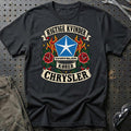 Chrysler Rigtige Kvinder Kører – Roser og Flammer T-Shirt-Beklædning-Chrysler-Sort-S-Garage Culture Shop- garage - man cave - merchandise