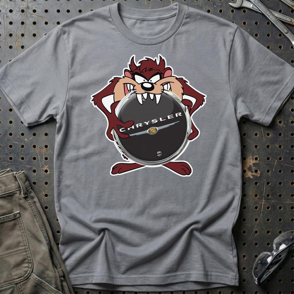Chrysler TAZ Unisex T-Shirt , Bomuld-Beklædning-Chrysler-Grå Sport-S-Garage Culture Shop- garage - man cave - merchandise
