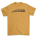 Chrysler Town and Country 2016 Silhuet T-Shirt-Beklædning-Chrysler-Guld-S-Garage Culture Shop- garage - man cave - merchandise