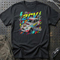 Citroën 2CV Motorsport T-Shirt - Vintage Track Style T-Shirt-Beklædning-Citroen-Sort-S-Garage Culture Shop- garage - man cave - merchandise