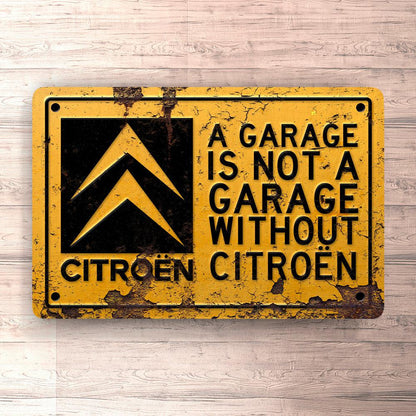 Citroen A Garage Is Not A Garage Without Citroën Skilte, Musemåtte, Dørmåtte-Skilte-Citroen-Garage Culture Shop- garage - man cave - merchandise