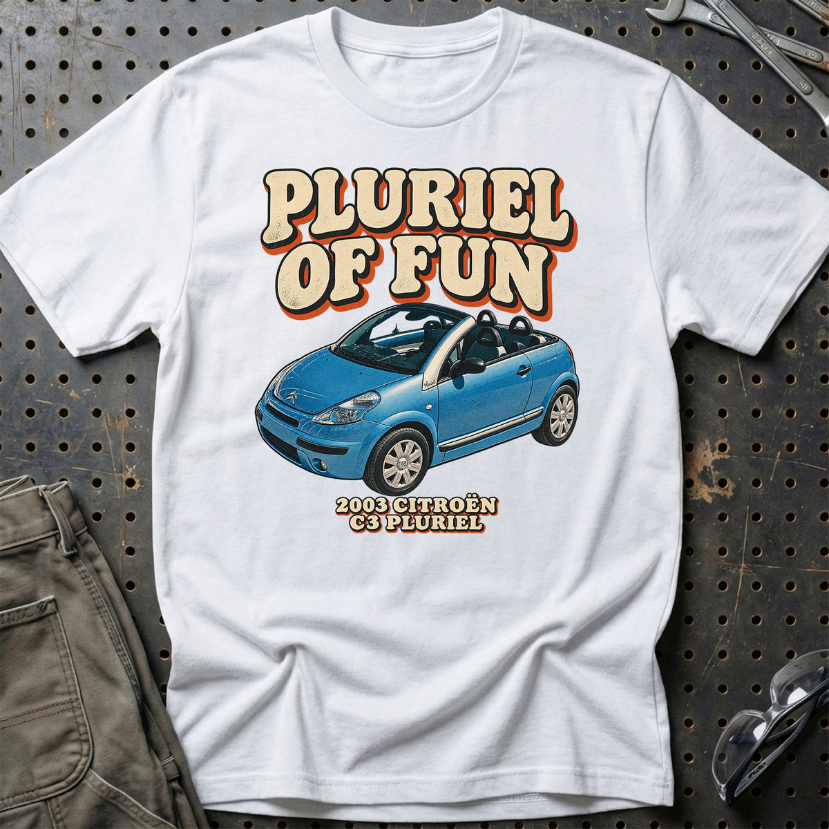 
Citroën C3 Pluriel 2003 – Pluriel of Fun T-Shirt – Hvid