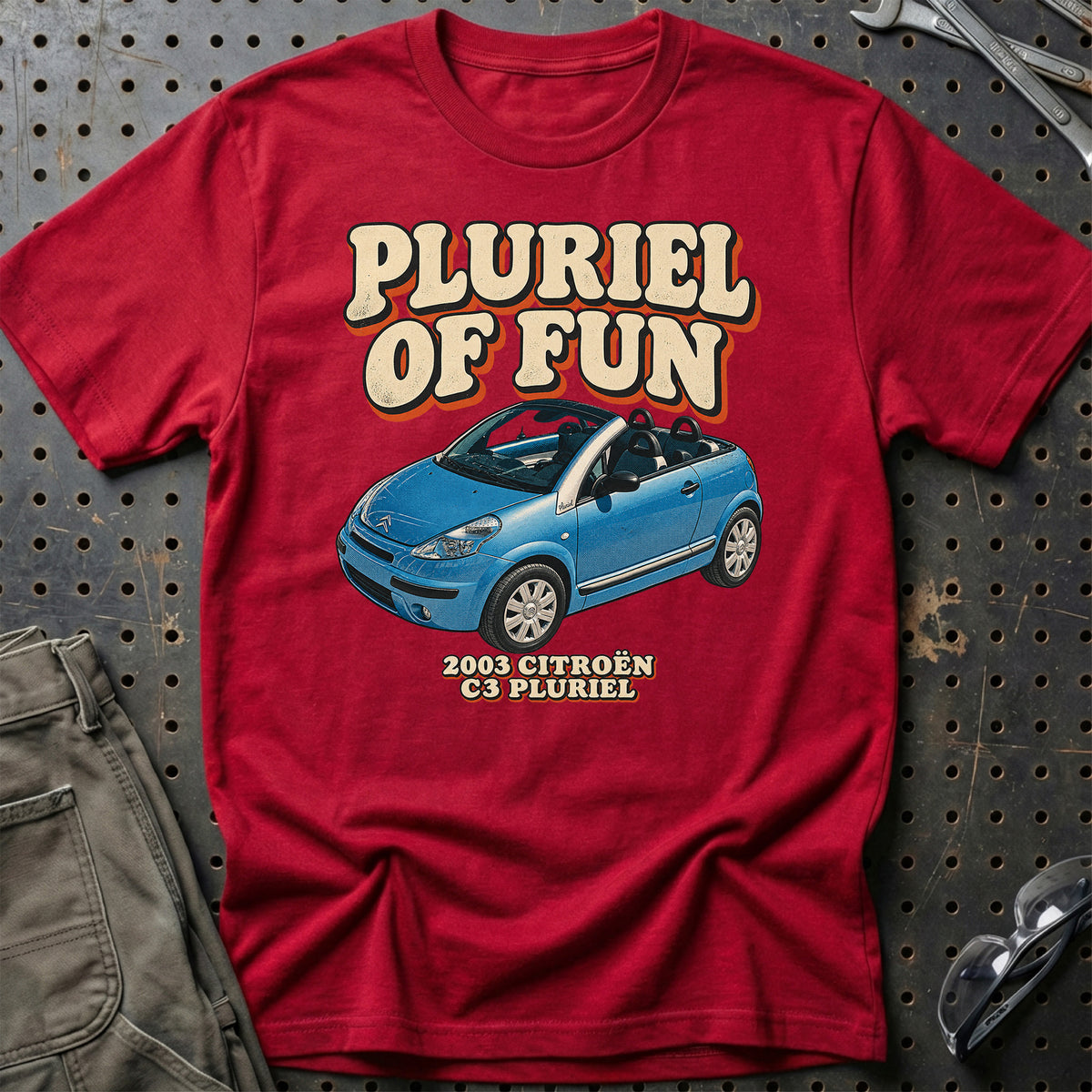 
Citroën C3 Pluriel 2003 – Pluriel of Fun T-Shirt – Rød