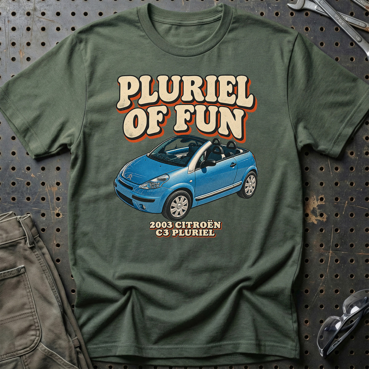 
Citroën C3 Pluriel 2003 – Pluriel of Fun T-Shirt – Grøn Militær