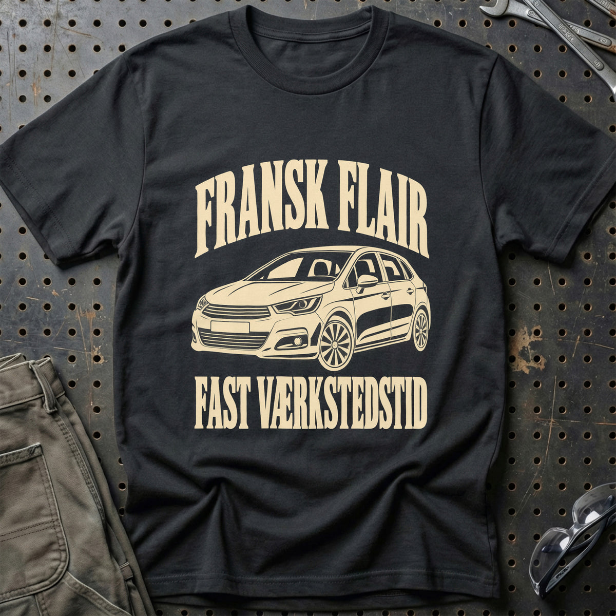 
Citroën C4 II – Fransk flair fast værkstedstid – Unisex T-Shirt – Sort