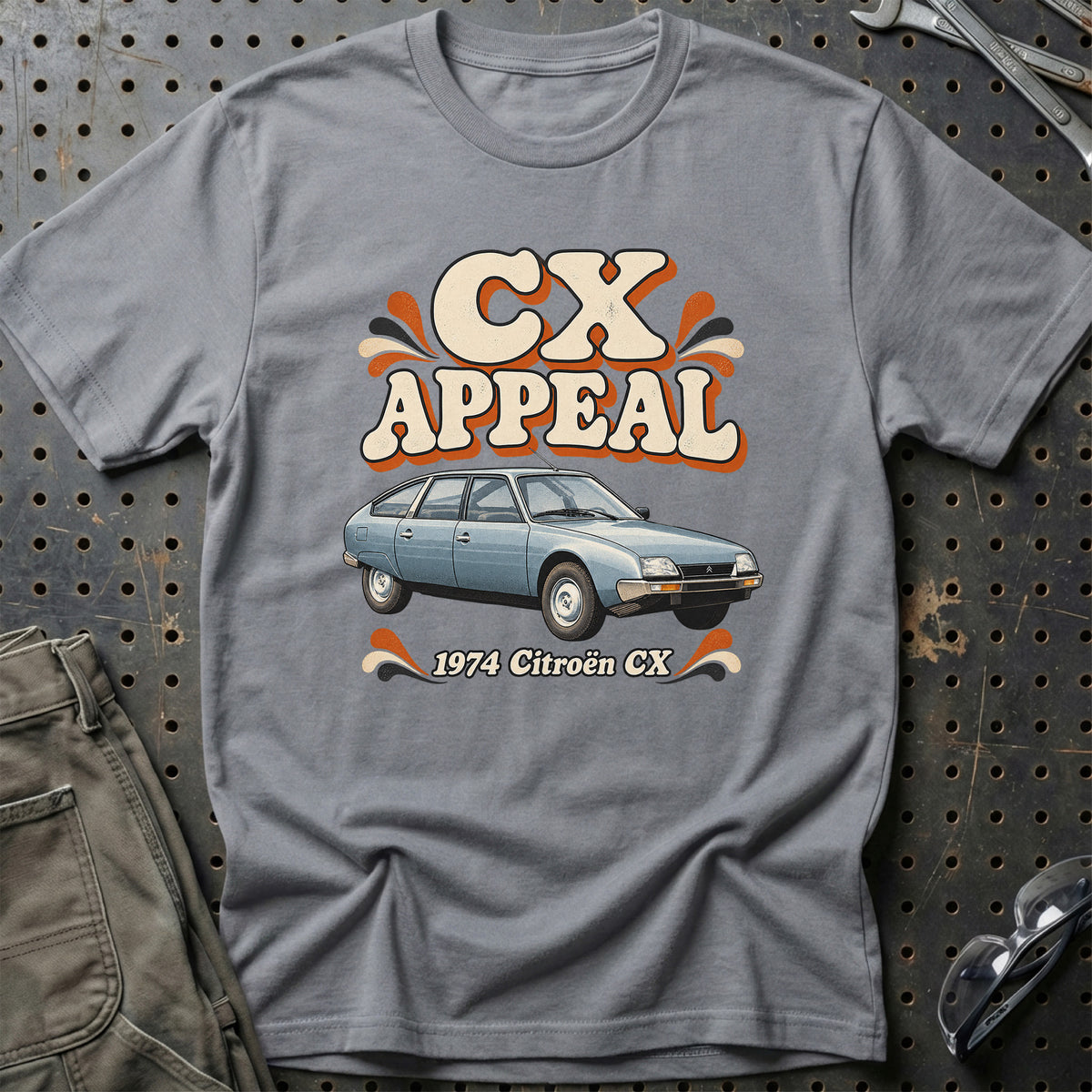 
Citroën CX 1974 – CX Appeal T-Shirt – Grå Sport