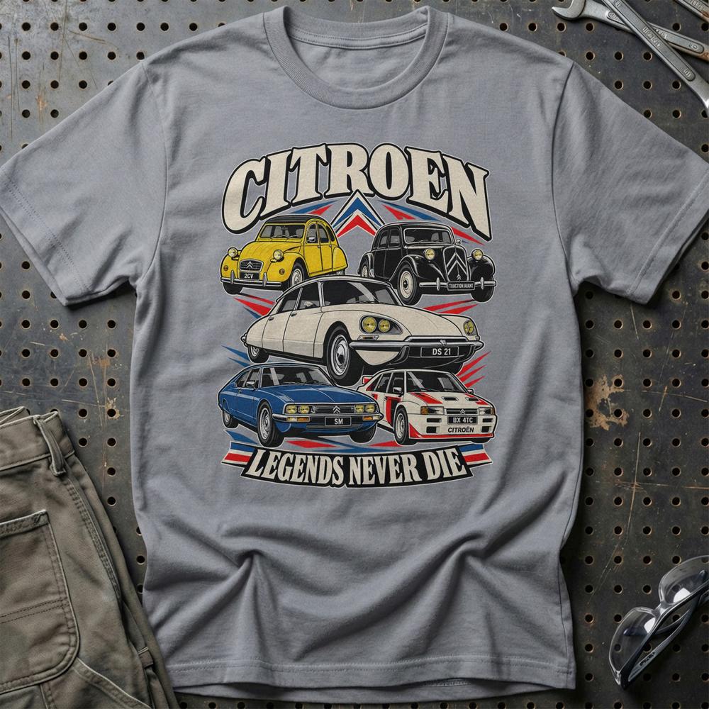 
Produktbillede af Citroën Legends Never Die T-Shirt
