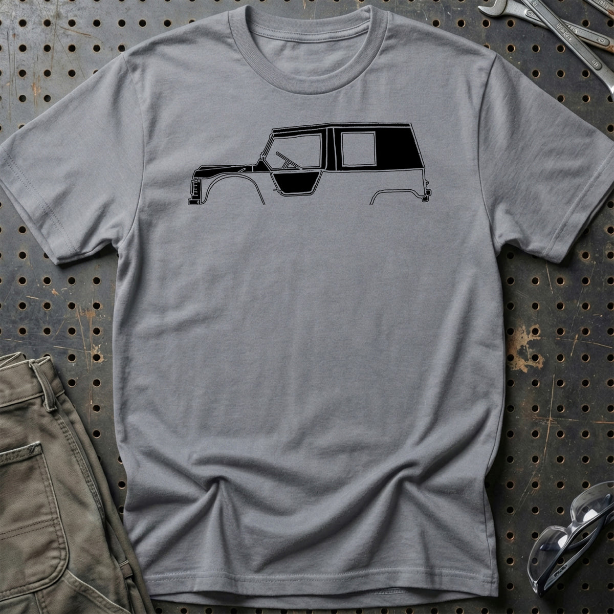 
Citroen Mehari Silhuet T-Shirt – Grå Sport