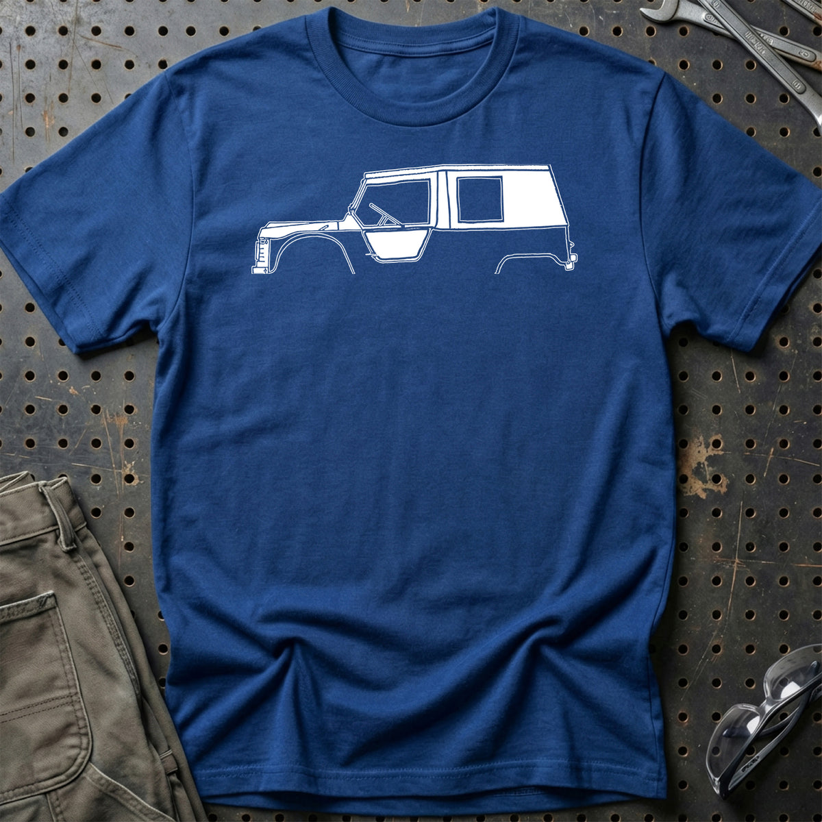 
Citroen Mehari Silhuet T-Shirt – Blå Royal