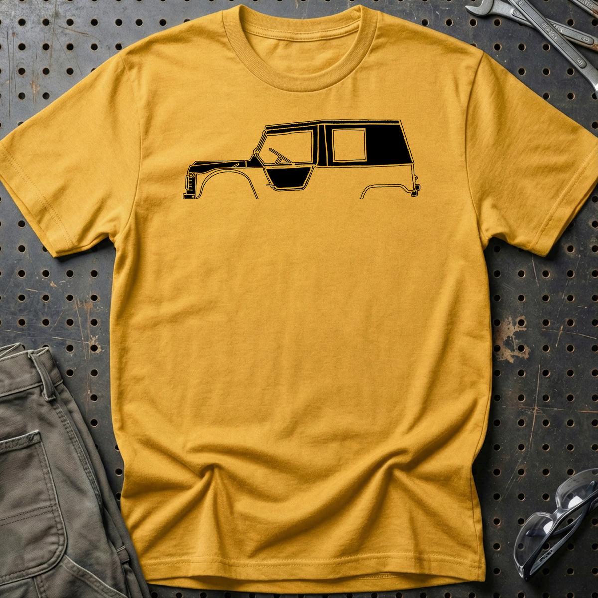 
Citroen Mehari Silhuet T-Shirt – Guld