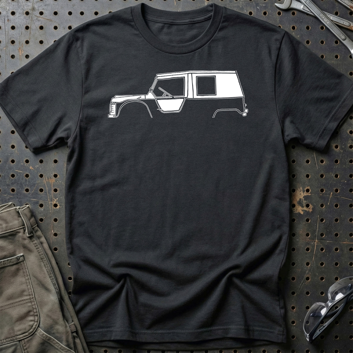 
Citroen Mehari Silhuet T-Shirt – Sort