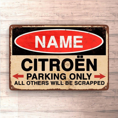 Citroën - Parking Only - Skilte, Musemåtte, Dørmåtte-Skilte-Citroen-Garage Culture Shop- garage - man cave - merchandise
