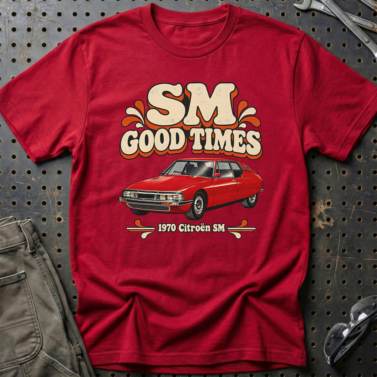 
Citroën SM 1970 – SM Good Times T-Shirt – Rød