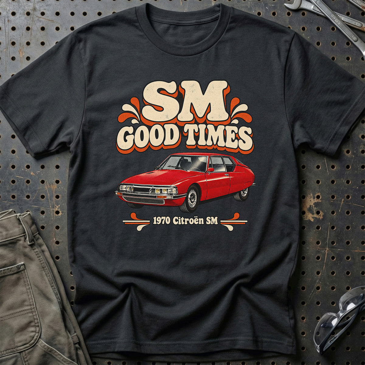 
Citroën SM 1970 – SM Good Times T-Shirt – Sort