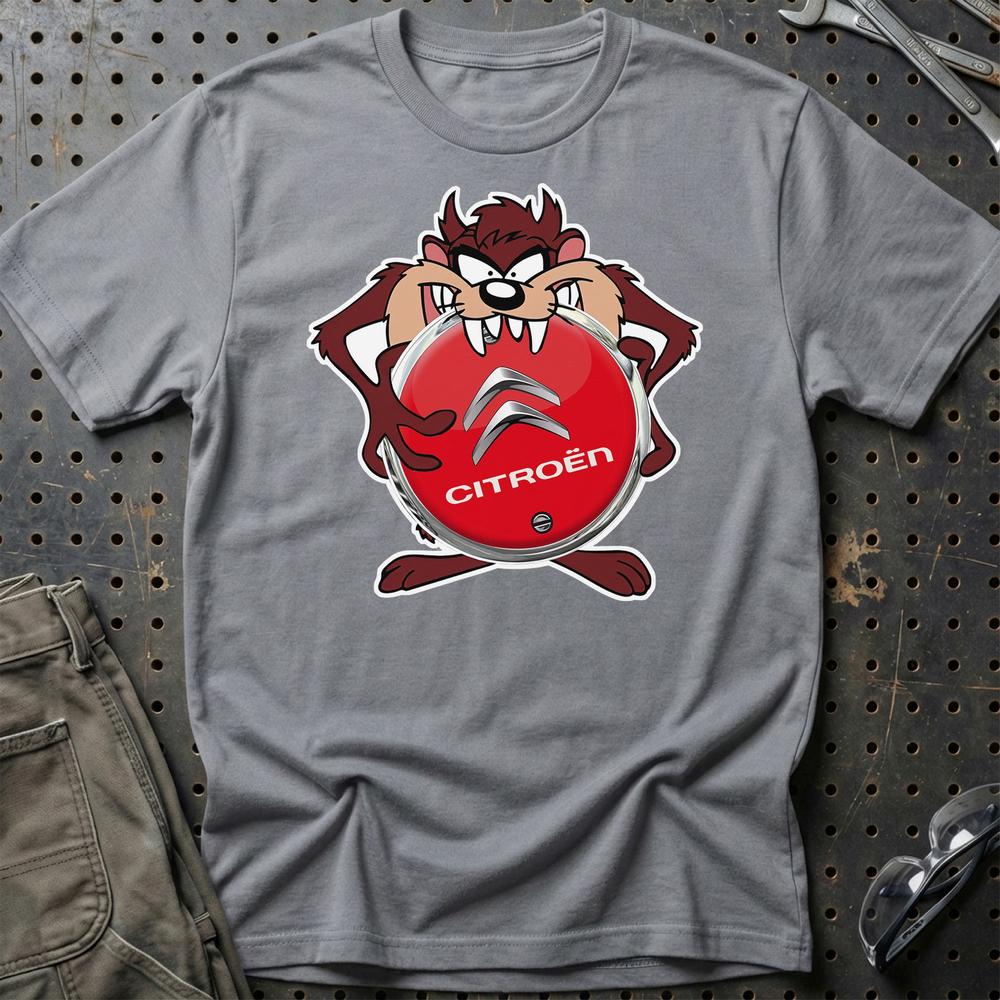 Citroen TAZ Unisex T-Shirt , Bomuld-Beklædning-Citroen-Grå Sport-S-Garage Culture Shop- garage - man cave - merchandise