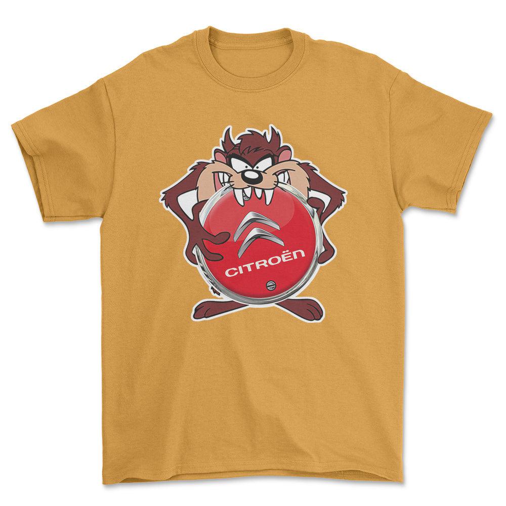 Citroen TAZ Unisex T-Shirt , Bomuld-Beklædning-Citroen-Guld-S-Forside-Garage Culture Shop- garage - man cave - merchandise