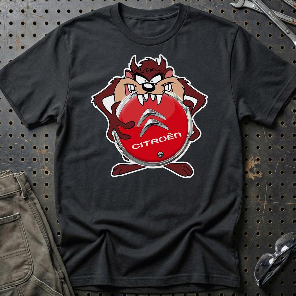 Citroen TAZ Unisex T-Shirt , Bomuld-Beklædning-Citroen-Sort-S-Garage Culture Shop- garage - man cave - merchandise