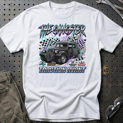 Citroën Traction Avant T-Shirt – The Gangster Edition - Unisex T-Shirt-Beklædning-Citroen-Hvid-S-Garage Culture Shop- garage - man cave - merchandise