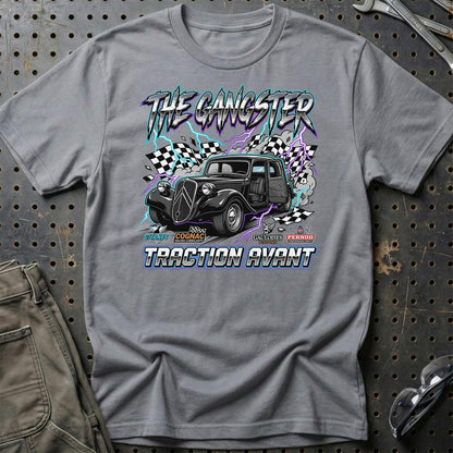Citroën Traction Avant T-Shirt – The Gangster Edition - Unisex T-Shirt-Beklædning-Citroen-Grå Sport-S-Garage Culture Shop- garage - man cave - merchandise