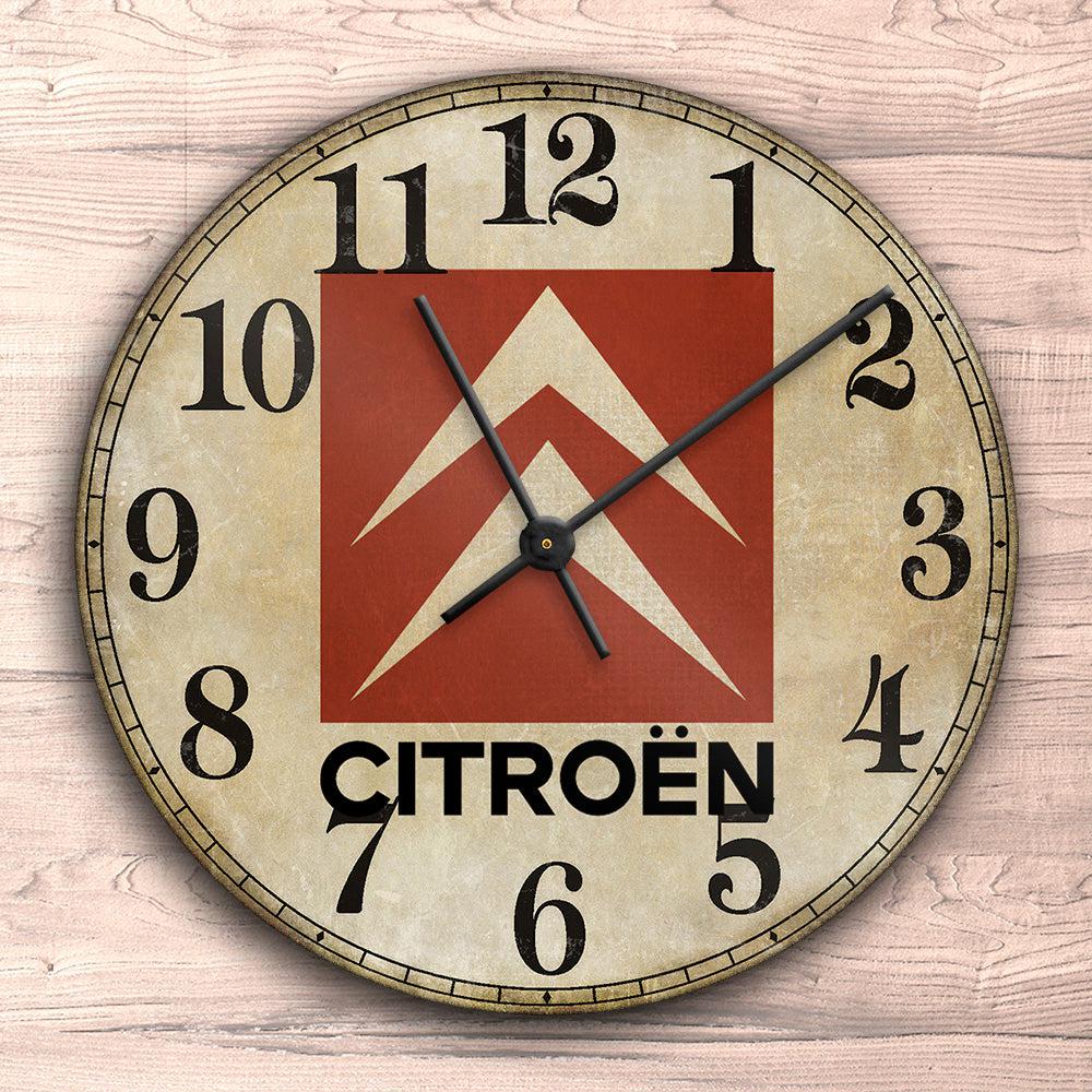 Citroen Vægur Rundt-Clock-Citroen-Garage Culture Shop- garage - man cave - merchandise