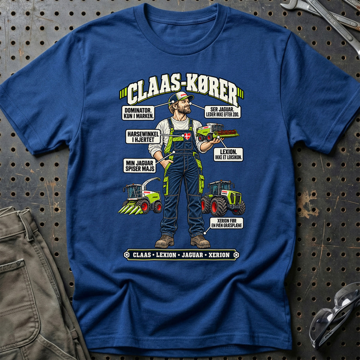 
Claas-Kører T-Shirt – Blå Royal
