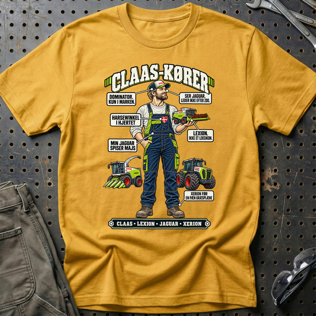 
Claas-Kører T-Shirt – Guld