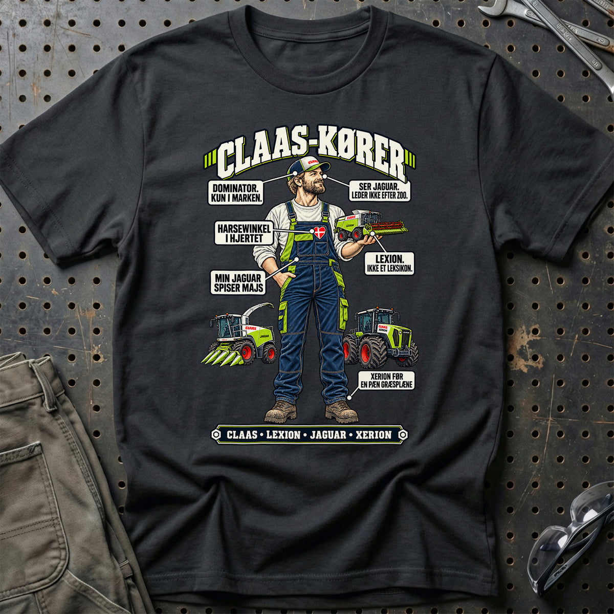 
Claas-Kører T-Shirt – Sort