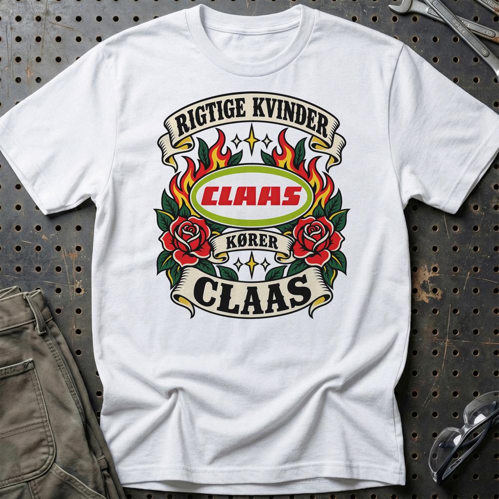 
Produktbillede af Claas Rigtige Kvinder Kører – Roser og Flammer T-Shirt