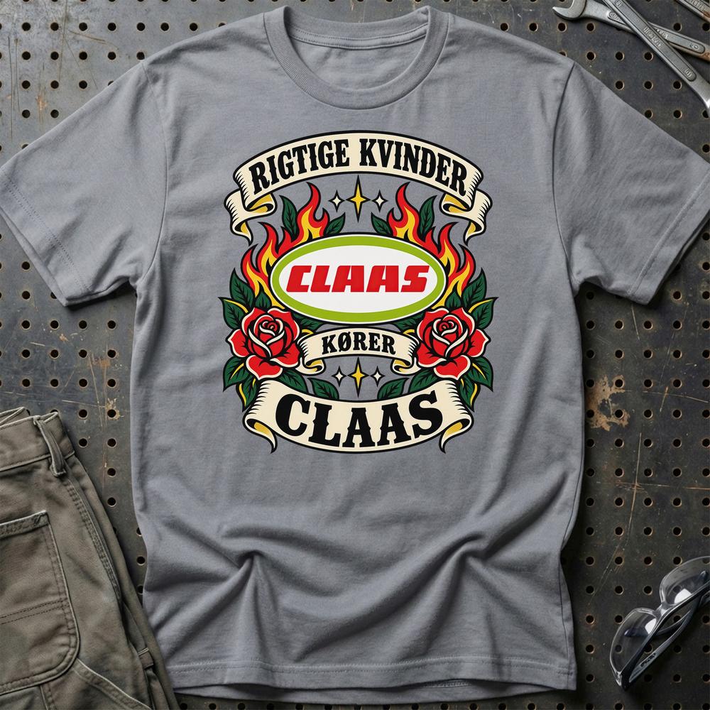 
Produktbillede af Claas Rigtige Kvinder Kører – Roser og Flammer T-Shirt