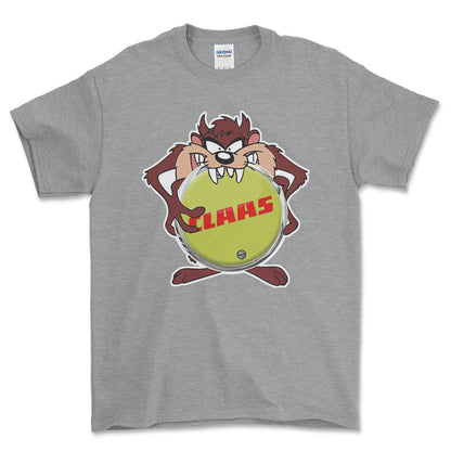Claas TAZ Unisex T-Shirt , Bomuld-Beklædning-Claas-Grå Sport-S-Forside-Garage Culture Shop- garage - man cave - merchandise