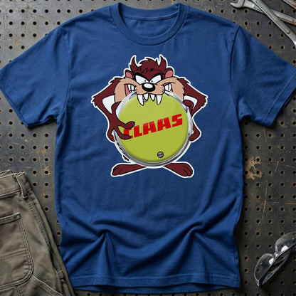 Claas TAZ Unisex T-Shirt , Bomuld-Beklædning-Claas-Blå Royal-S-Garage Culture Shop- garage - man cave - merchandise