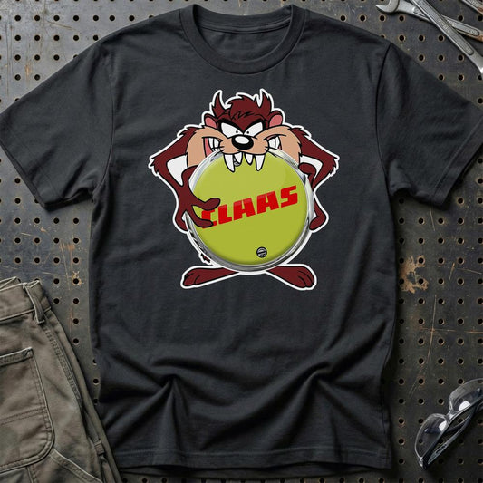 Claas TAZ Unisex T-Shirt , Bomuld-Beklædning-Claas-Sort-S-Garage Culture Shop- garage - man cave - merchandise
