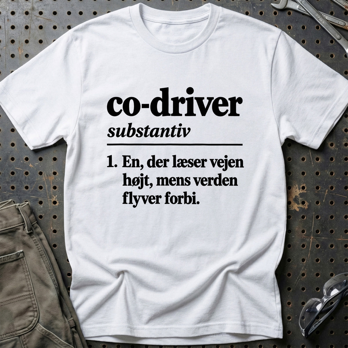 
Co-driver – Definition T-Shirt – Hvid