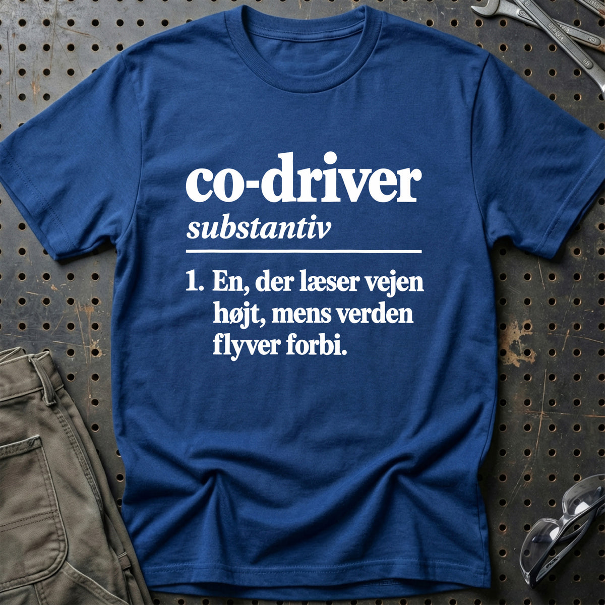 
Co-driver – Definition T-Shirt – Blå Royal