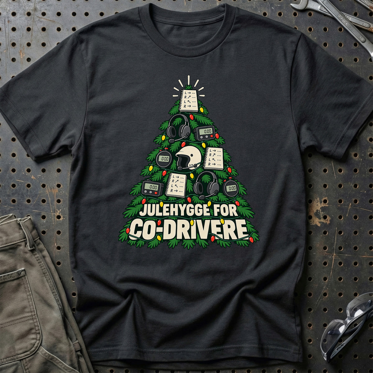 
Co-driver – Julehygge – Unisex T-Shirt – Sort