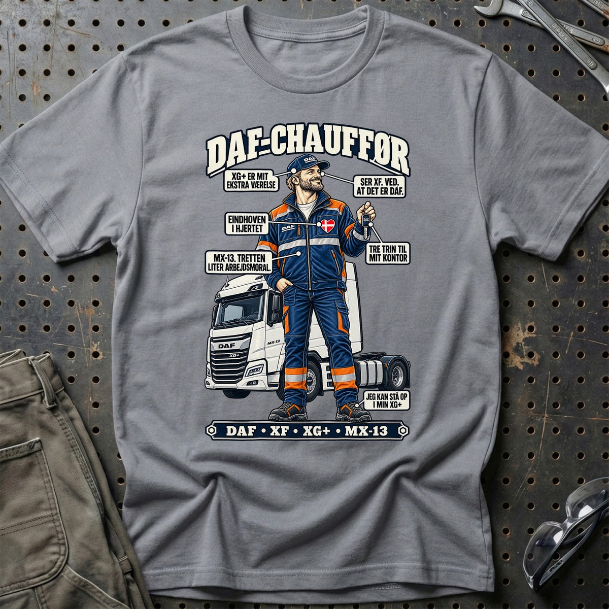 
DAF-Chauffør T-Shirt – Grå Sport