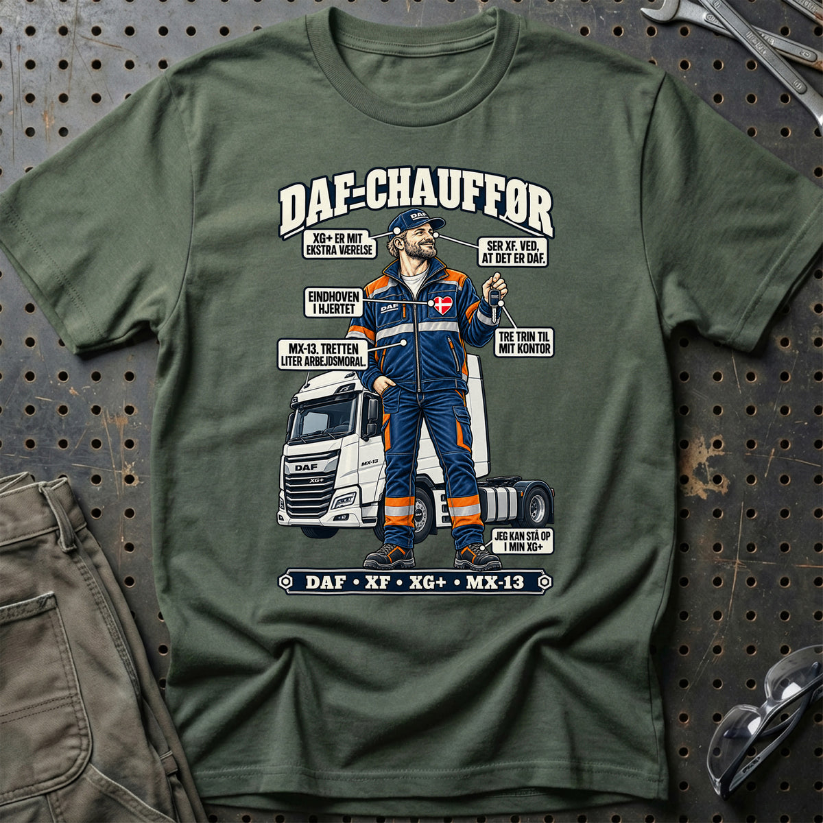 
DAF-Chauffør T-Shirt – Grøn Militær