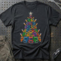 DAF Lastbil Juletræ Christmas Tree T-Shirt-Beklædning-DAF-Sort-S-Garage Culture Shop- garage - man cave - merchandise