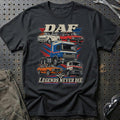 DAF Legends Never Die T-Shirt-Beklædning-DAF-Sort-S-Garage Culture Shop- garage - man cave - merchandise