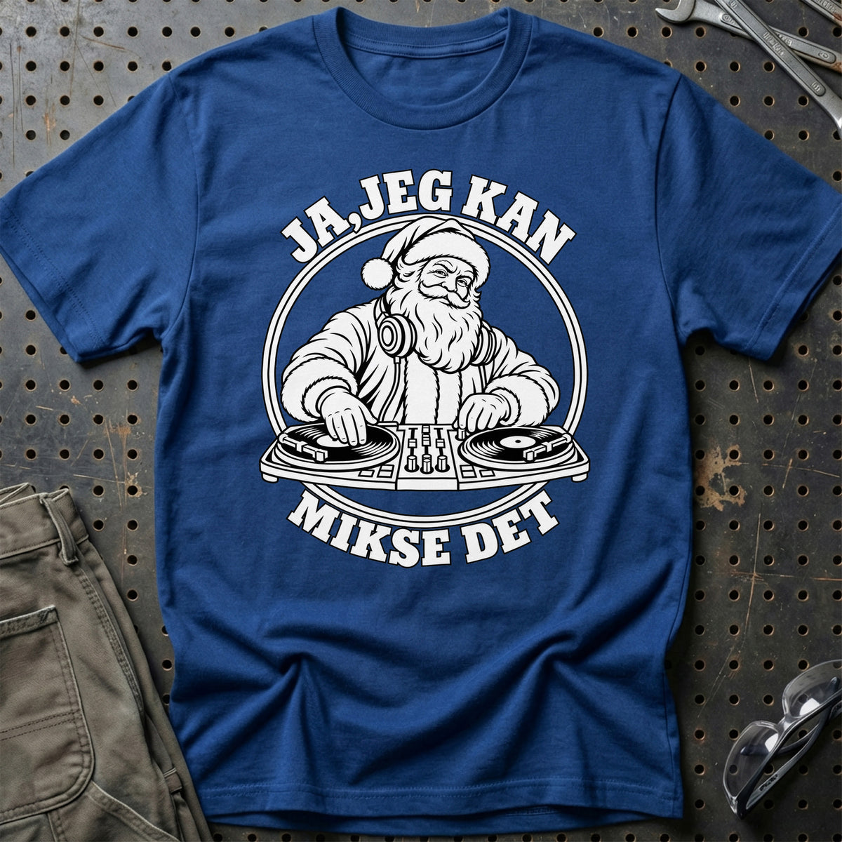 
DJ – Santa Kan Det – Jul T-Shirt – Blå Royal