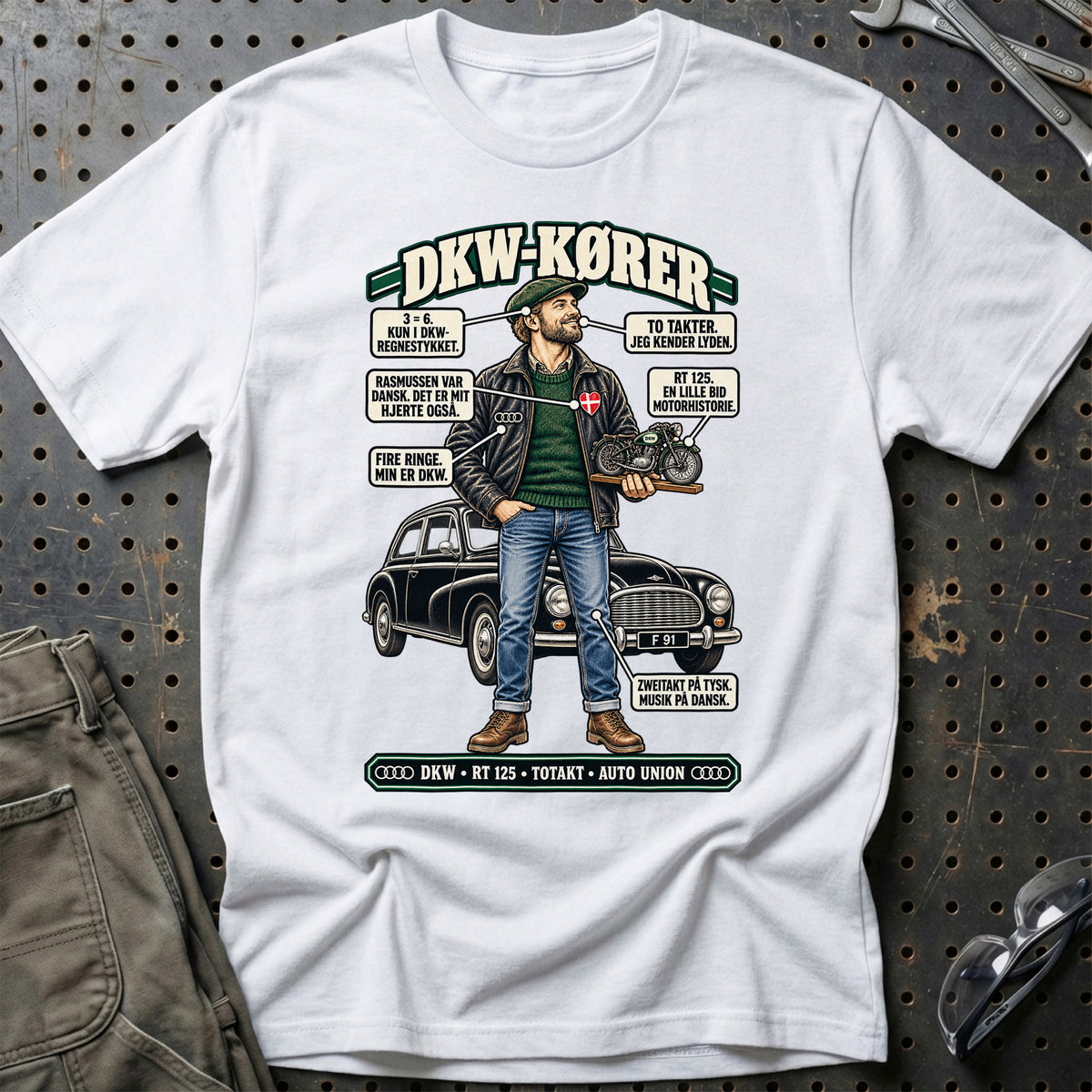 
DKW-Kører T-Shirt – Hvid