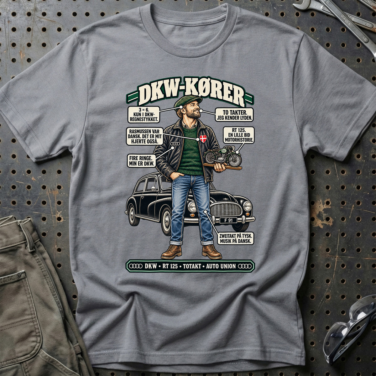 
DKW-Kører T-Shirt – Grå Sport