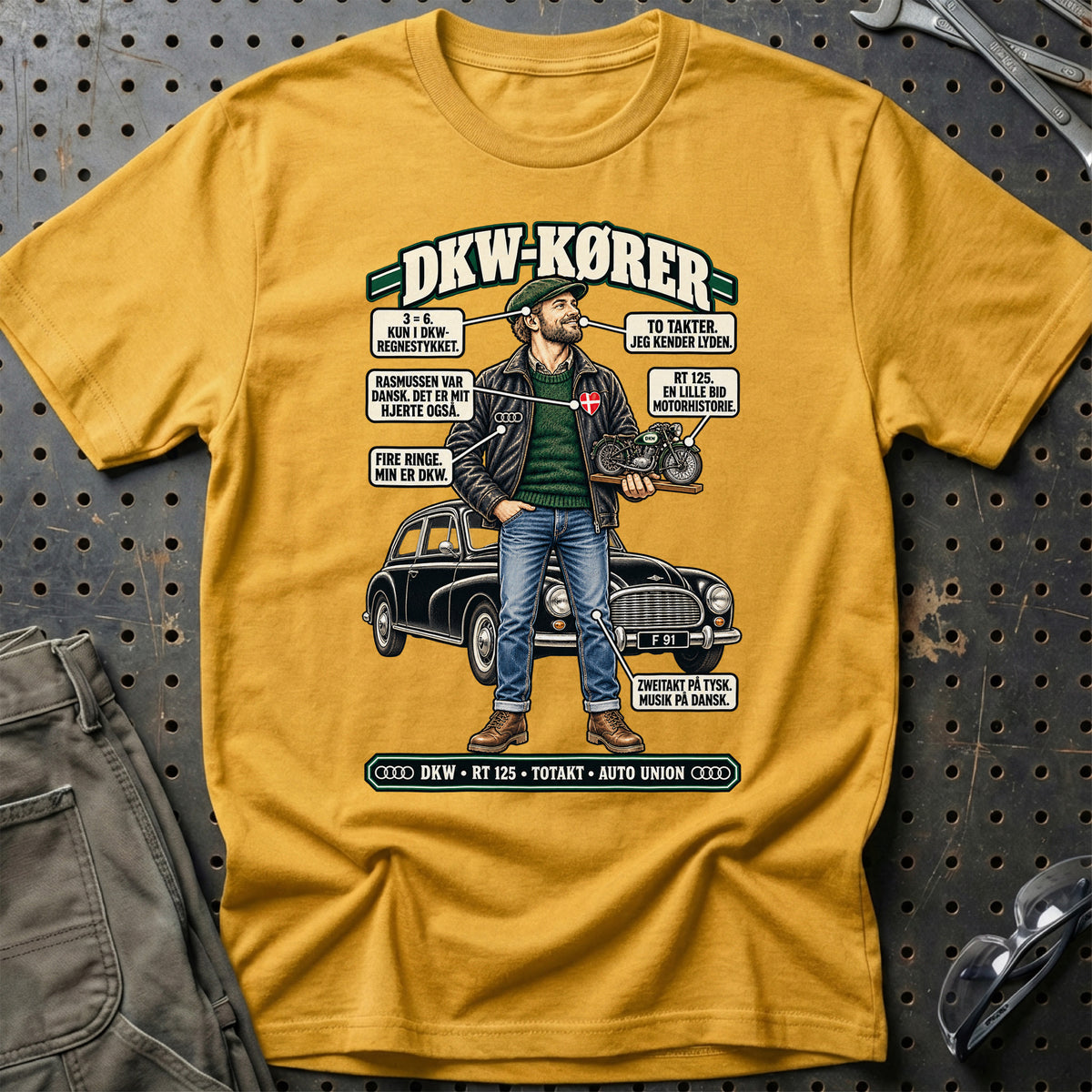 
DKW-Kører T-Shirt – Guld