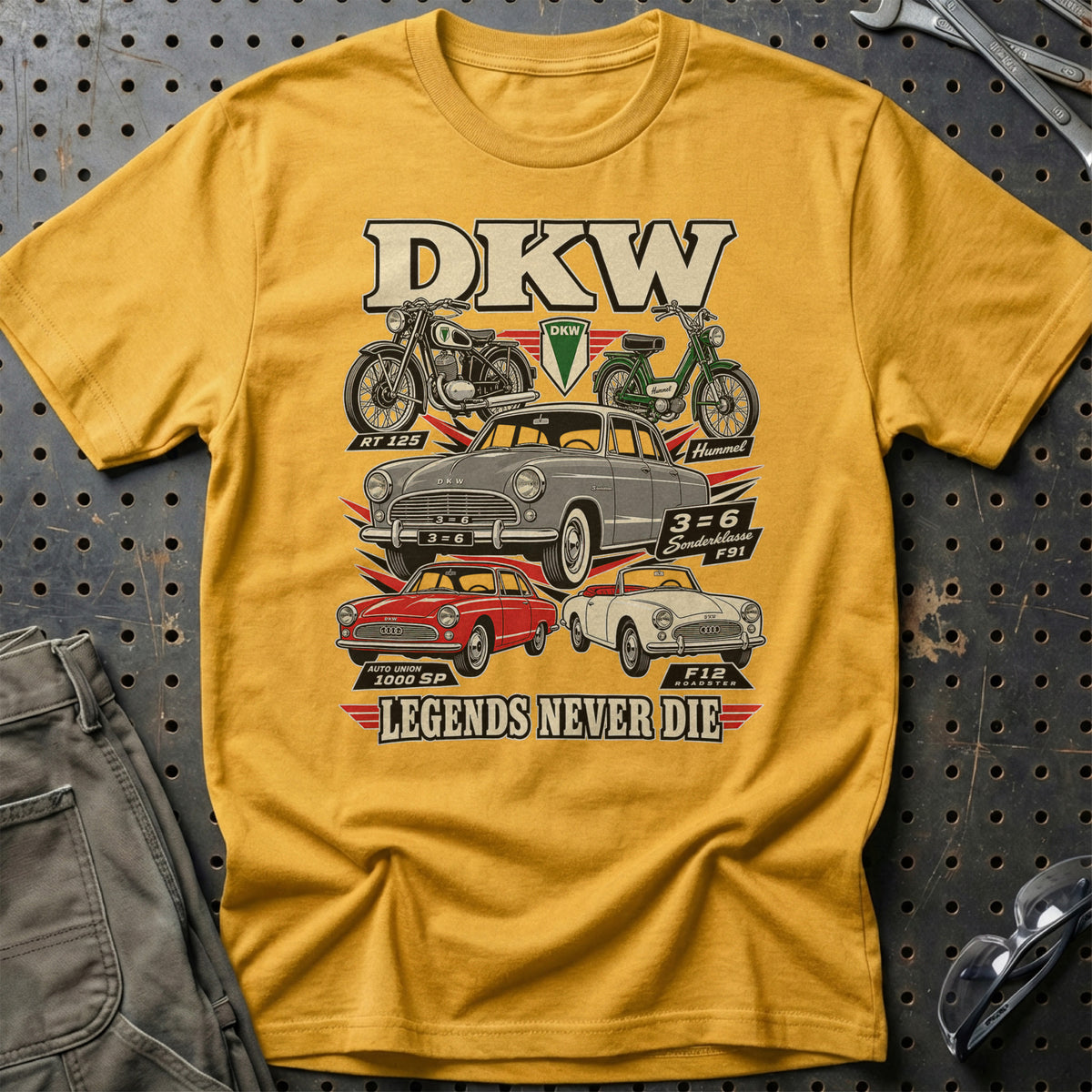 
Produktbillede af DKW Legends Never Die T-Shirt