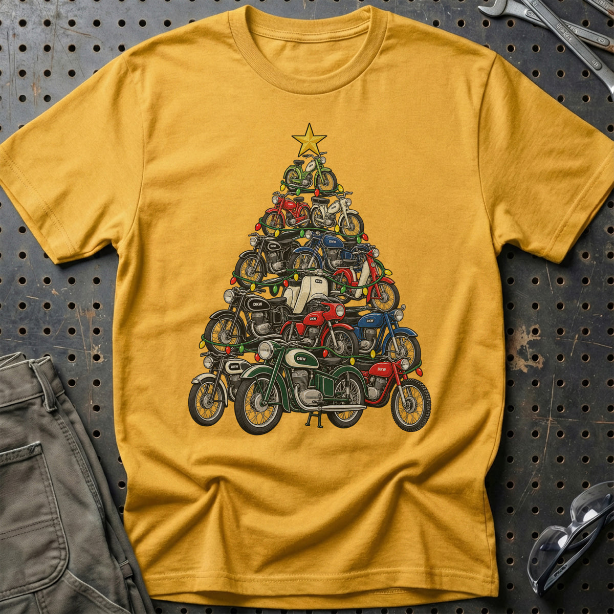 
Produktbillede af DKW Motorcykel Juletræ T-Shirt
