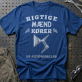 DS Automobiles Rigtige Mænd Kører T-Shirt-Beklædning-DS Automobiles-Blå Royal-S-Garage Culture Shop- garage - man cave - merchandise