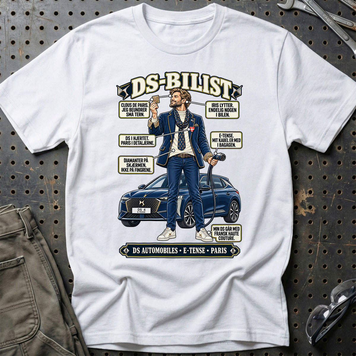 
DS-Bilist T-Shirt – Hvid