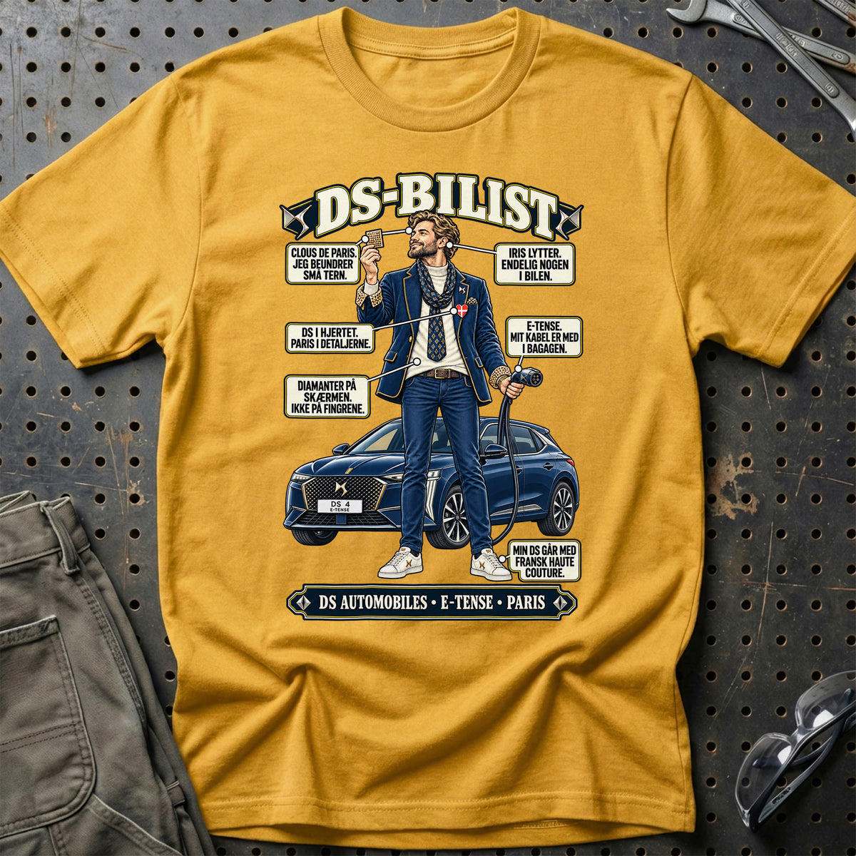 
DS-Bilist T-Shirt – Guld