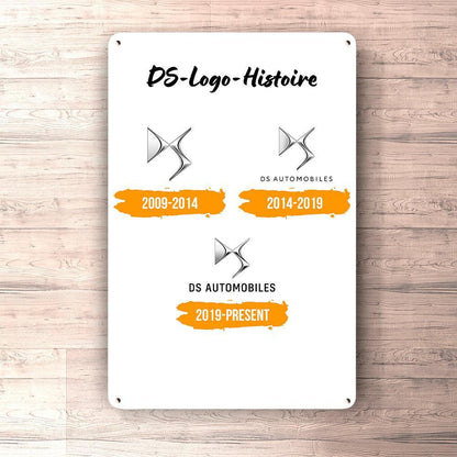 DS Logo Histoire Skilte, Musemåtte, Dørmåtte , Plakat-Skilte-DS Automobiles-Garage Culture Shop- garage - man cave - merchandise