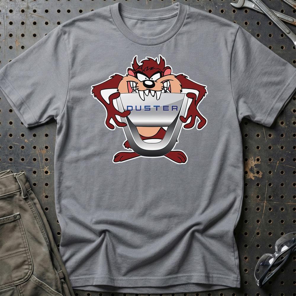 Dacia Duster TAZ Unisex T-Shirt , Bomuld-Beklædning-Dacia-Grå Sport-S-Garage Culture Shop- garage - man cave - merchandise